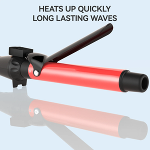 1.25in Ceramic Tourmaline Barrel for Hair Curling, Professional Hair Curler up to 410°F with Dual Voltage, Hair Weaving Style Tool Gift for Girls Women