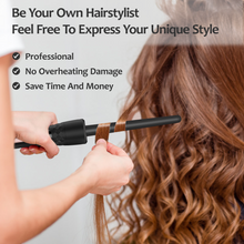 Load image into Gallery viewer, Curling Iron Set 5 in 1, FINETOL Curling Wand Set with Thermal Brush and 4 Interchangeable Ceramic Curling Wand(0.35"-1.25")