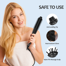 Load image into Gallery viewer, Curling Iron Set 5 in 1, FINETOL Curling Wand Set with Thermal Brush and 4 Interchangeable Ceramic Curling Wand(0.35"-1.25")