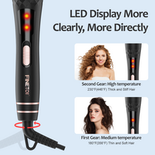 Load image into Gallery viewer, Curling Iron Set 5 in 1, FINETOL Curling Wand Set with Thermal Brush and 4 Interchangeable Ceramic Curling Wand(0.35"-1.25")